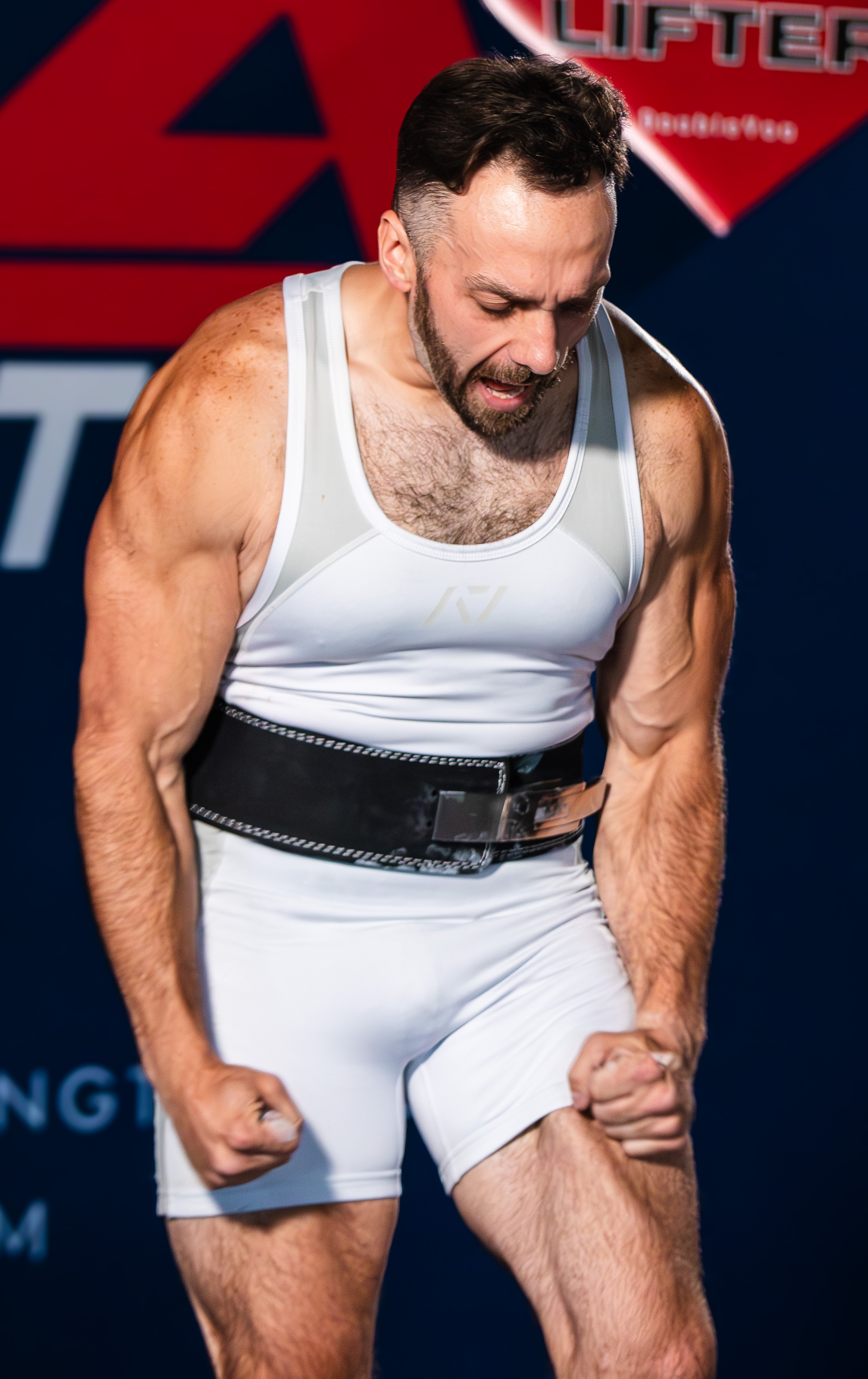 Celebratory lifter showing success of the program